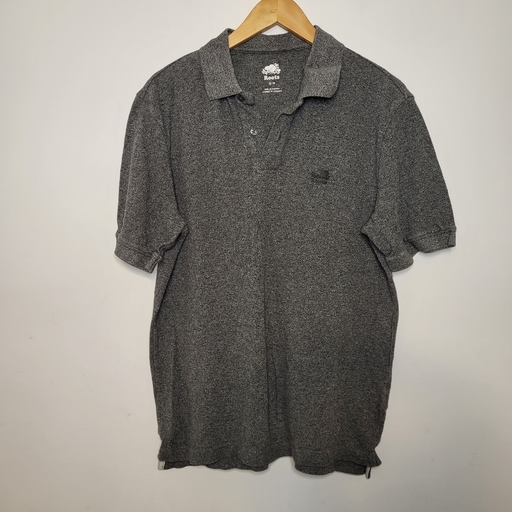 Roots 100% Cotton Polo Shirt Size Small